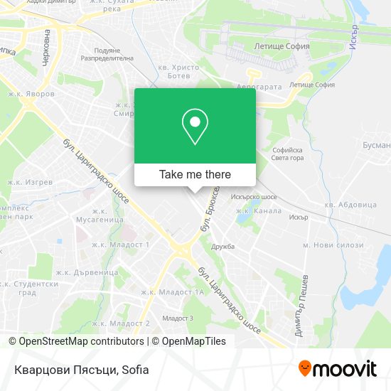 Карта Кварцови Пясъци