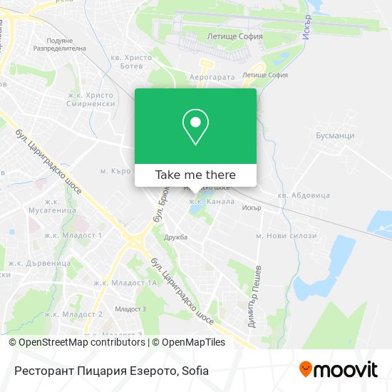 Ресторант Пицария Езерото map