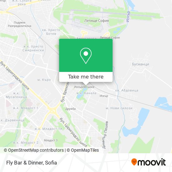 Fly Bar & Dinner map