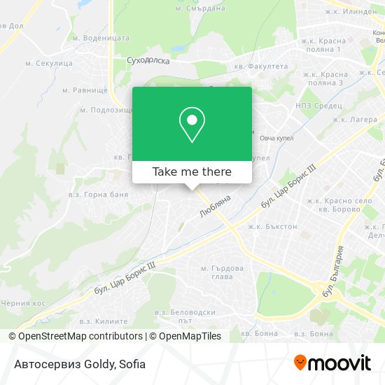 Автосервиз Goldy map