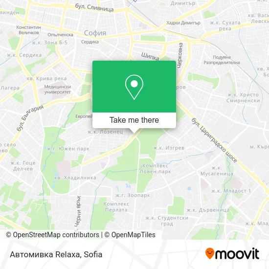 Карта Автомивка Relaxa