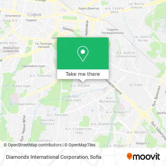 Карта Diamonds International Corporation