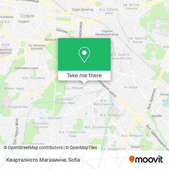 Кварталното Магазинче map