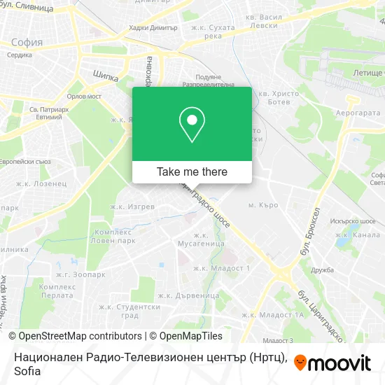 Карта Национален Радио-Телевизионен център (Нртц)
