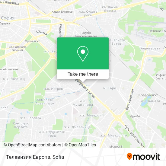 Карта Телевизия Европа