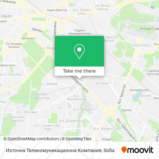 Източна Телекомуникационна Компания map