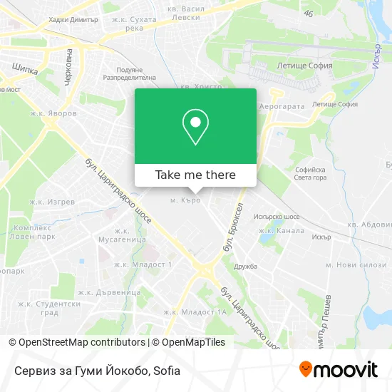 Карта Сервиз за Гуми Йокобо
