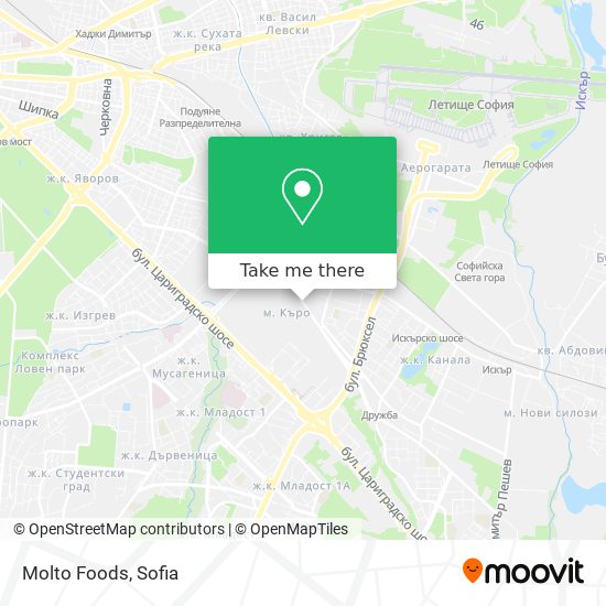 Molto Foods map