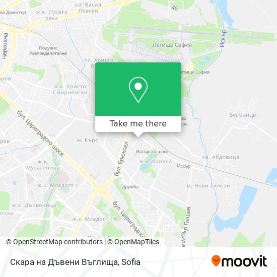 Скара на Дъвени Въглища map