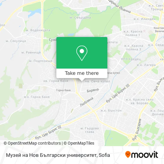 Музей на Нов Български университет map