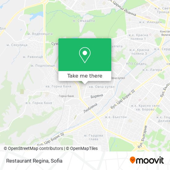 Restaurant Regina map