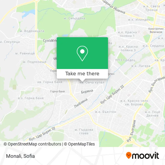 Карта Monali