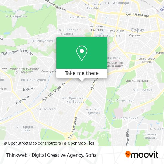Карта Thinkweb - Digital Creative Agency