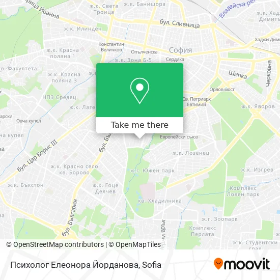Карта Психолог Елеонора Йорданова