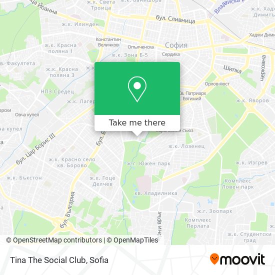 Tina The Social Club map