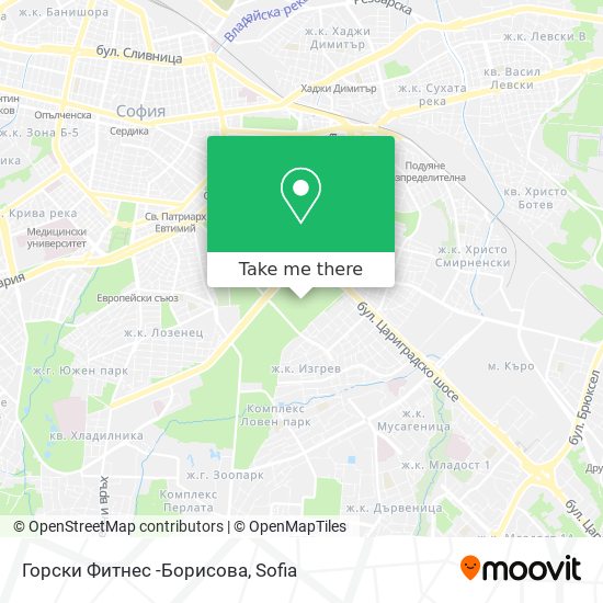 Горски Фитнес -Борисова map