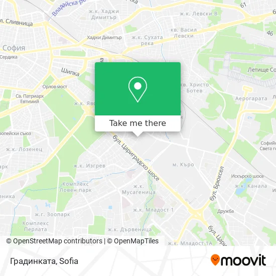 Карта Градинката