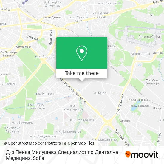 Д-р Пенка Милушева Специалист по Дентална Медицина map