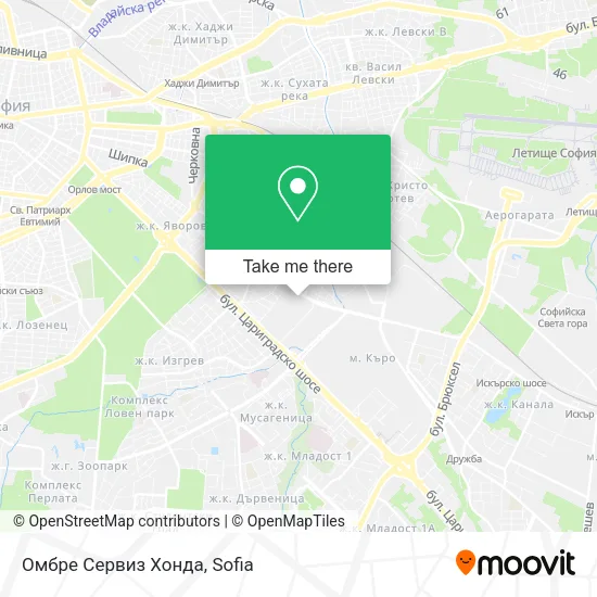 Карта Омбре Сервиз Хонда