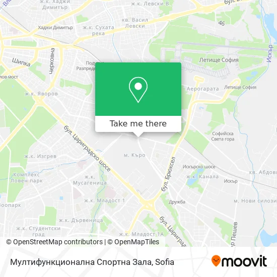 Карта Мултифункционална Спортна Зала