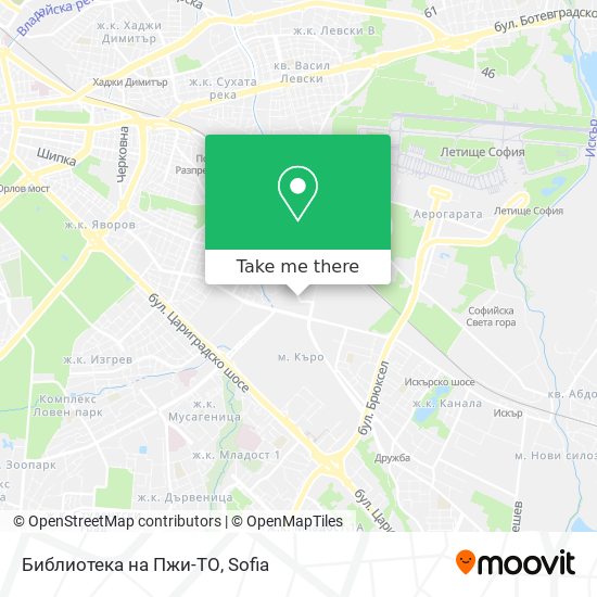 Библиотека на Пжи-ТО map