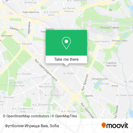 Карта Футболни Игрища Виа