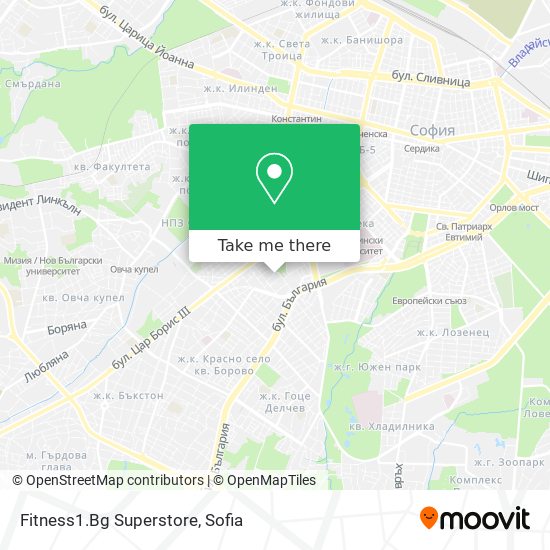 Fitness1.Bg Superstore map