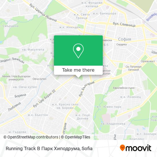 Карта Running Track В Парк Хиподрума