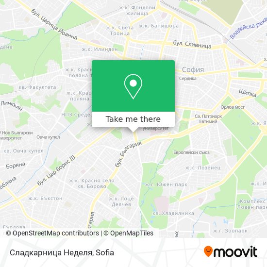 Сладкарница Неделя map