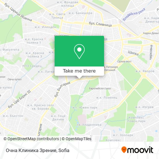 Очна Клиника Зрение map