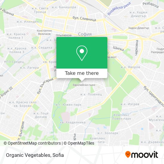 Organic Vegetables map