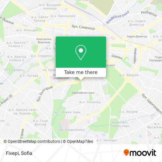 Fivepi map