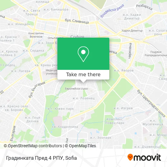 Карта Градинката Пред 4 РПУ