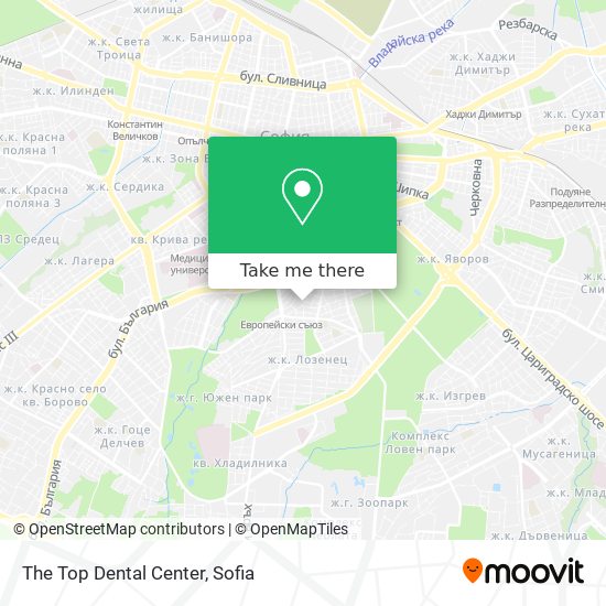 The Top Dental Center map