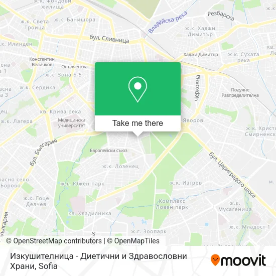 Карта Изкушителница - Диетични и Здравословни Храни