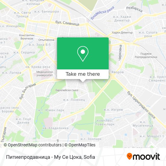 Питиепродавница - Му Се Цока map