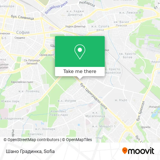 Карта Шано Градинка