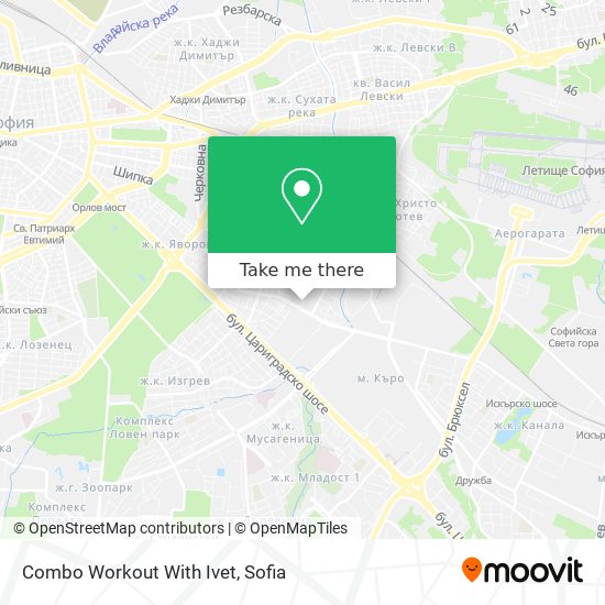 Combo Workout With Ivet map