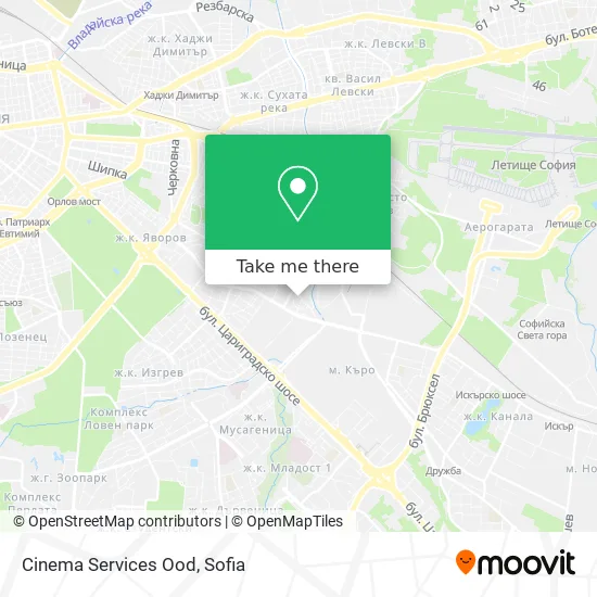 Карта Cinema Services Ood