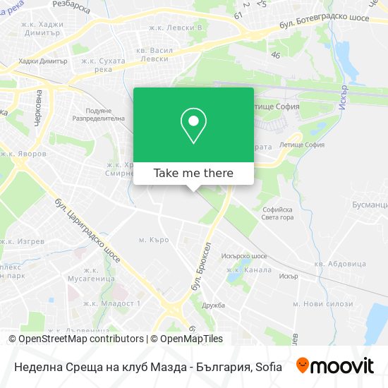 Неделна Среща на клуб Мазда - България map