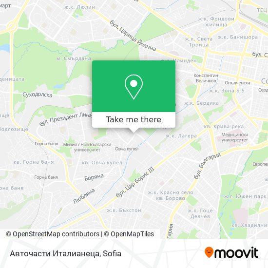 Авточасти Италианеца map