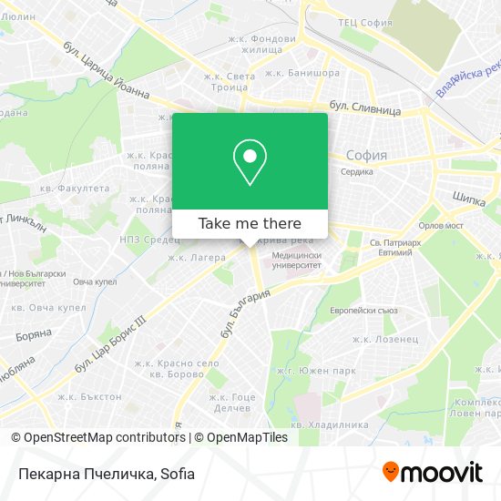Пекарна Пчеличка map