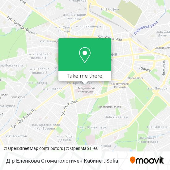 Д-р Еленкова Стоматологичен Кабинет map