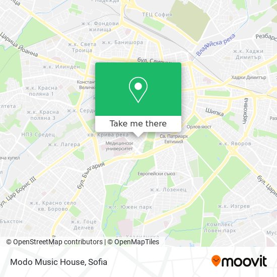 Modo Music House map