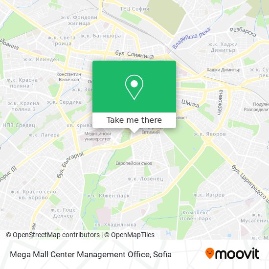 Карта Mega Mall Center Management Office
