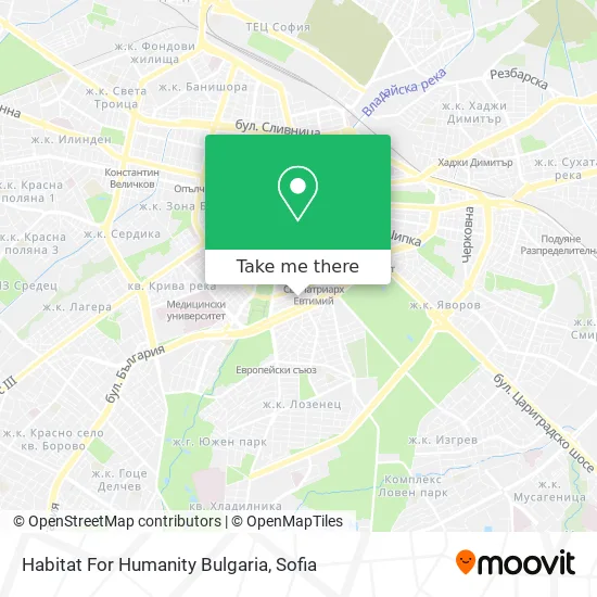 Карта Habitat For Humanity Bulgaria