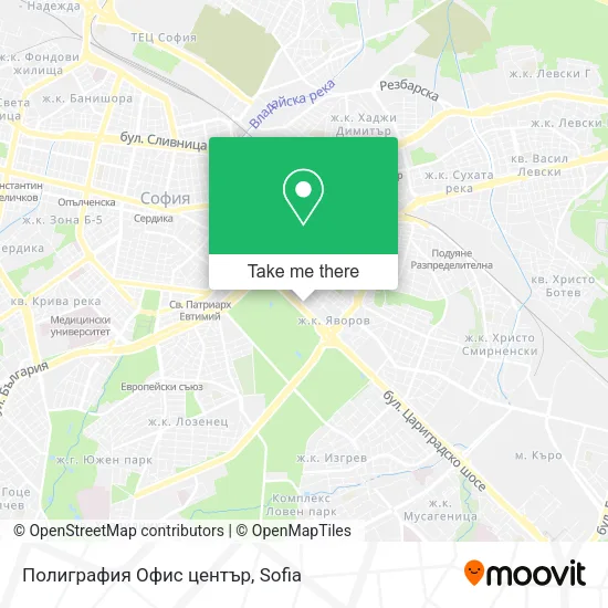 Карта Полиграфия Офис център