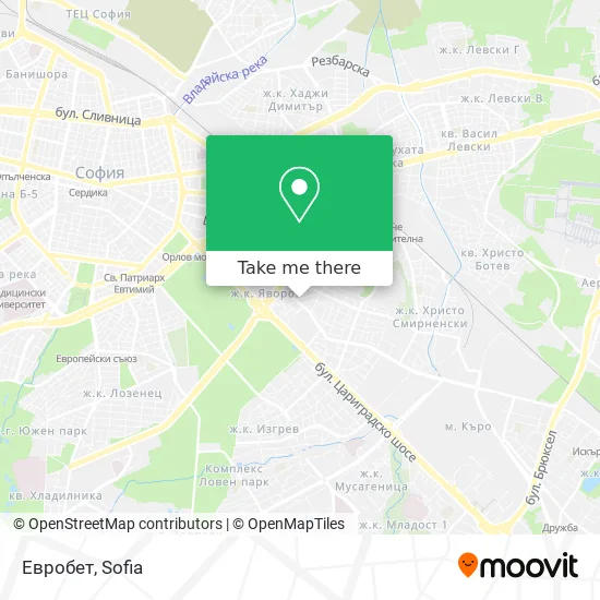 Карта Евробет