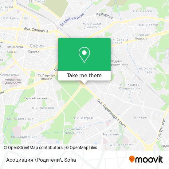 Асоциация \Родители\ map