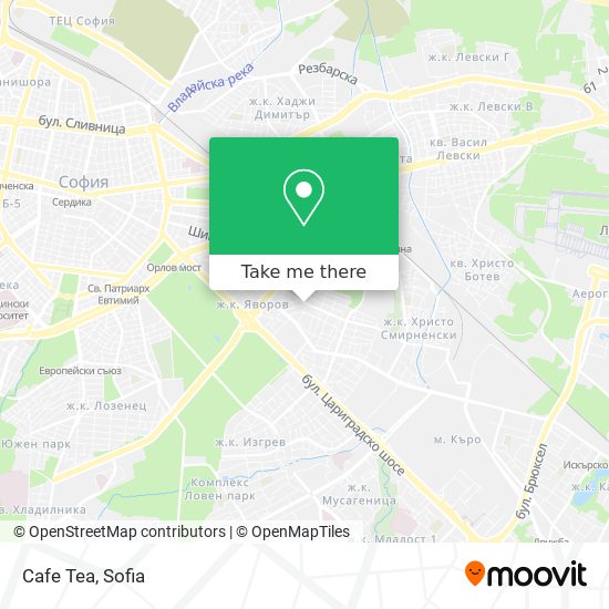 Cafe Tea map